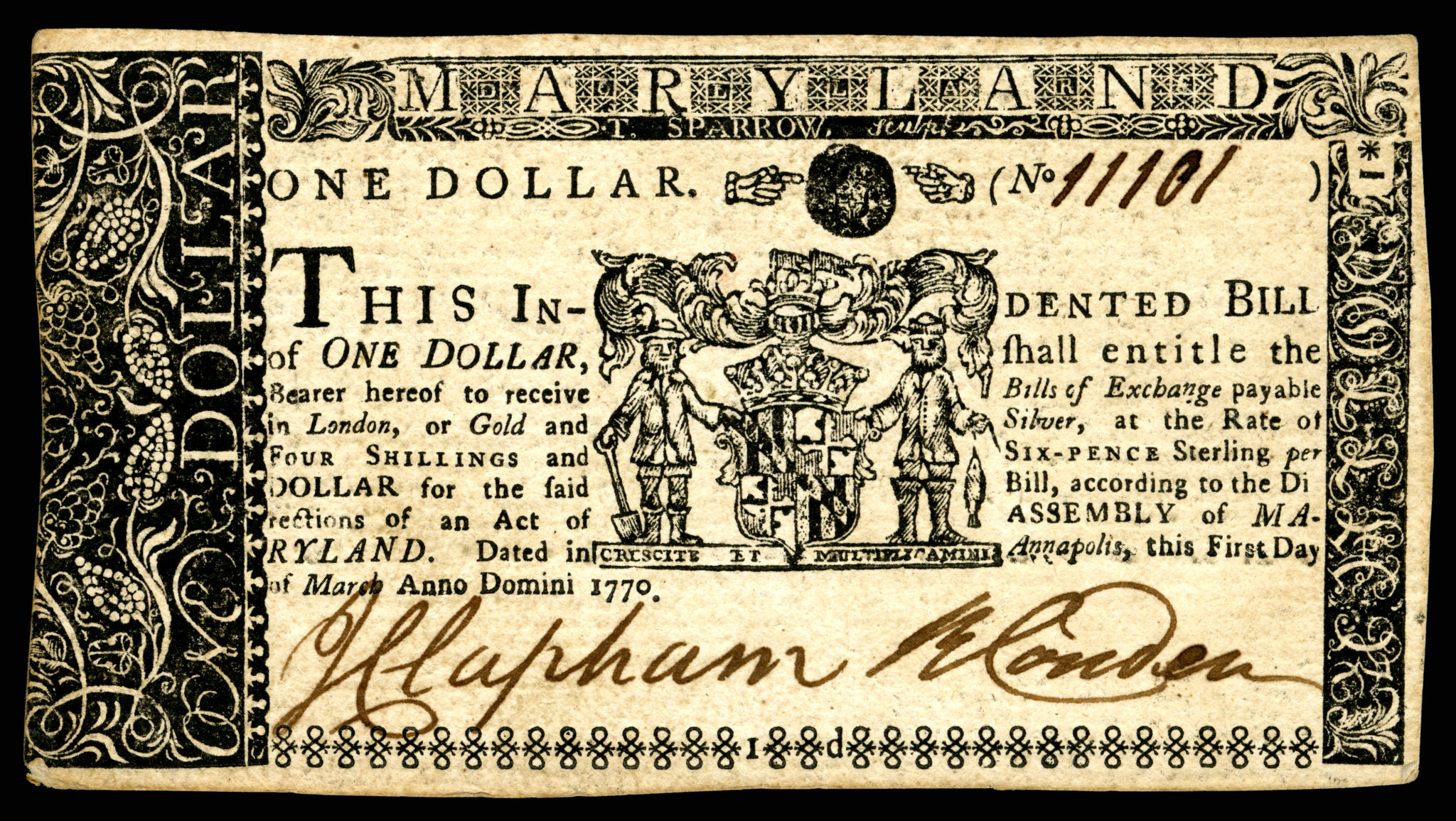 Первые бумажные деньги США